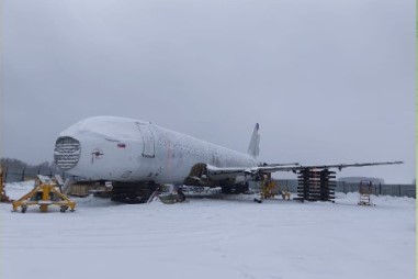 Под Новосибирском заканчивают разбор самолета на пшеничном поле