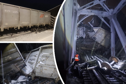 Поезд в Новосибирск задерживается из-за схода с рельсов 22 вагонов