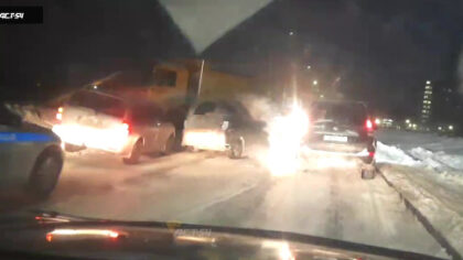 Массовое ДТП с КАМАЗом произошло под Новосибирском