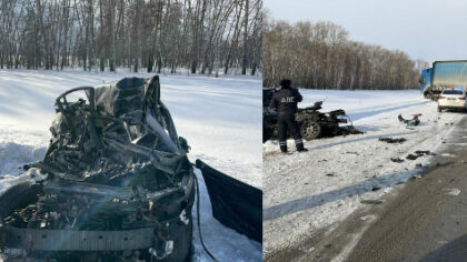 Два человека погибли в жестком ДТП с фурой под Новосибирском