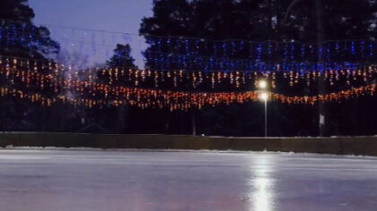 Каток в Сосновом бору Новосибирска закрыли из-за оттепели