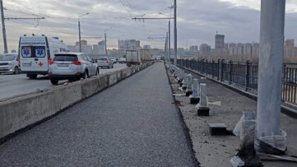 Подрядчику ремонта новосибирского моста не заплатили за работу